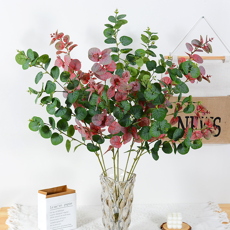 Eucalyptus INS Nordic Money Leaf Simulation Factory Home Wedding Plant Wall Fake Flower Decoration Ornaments