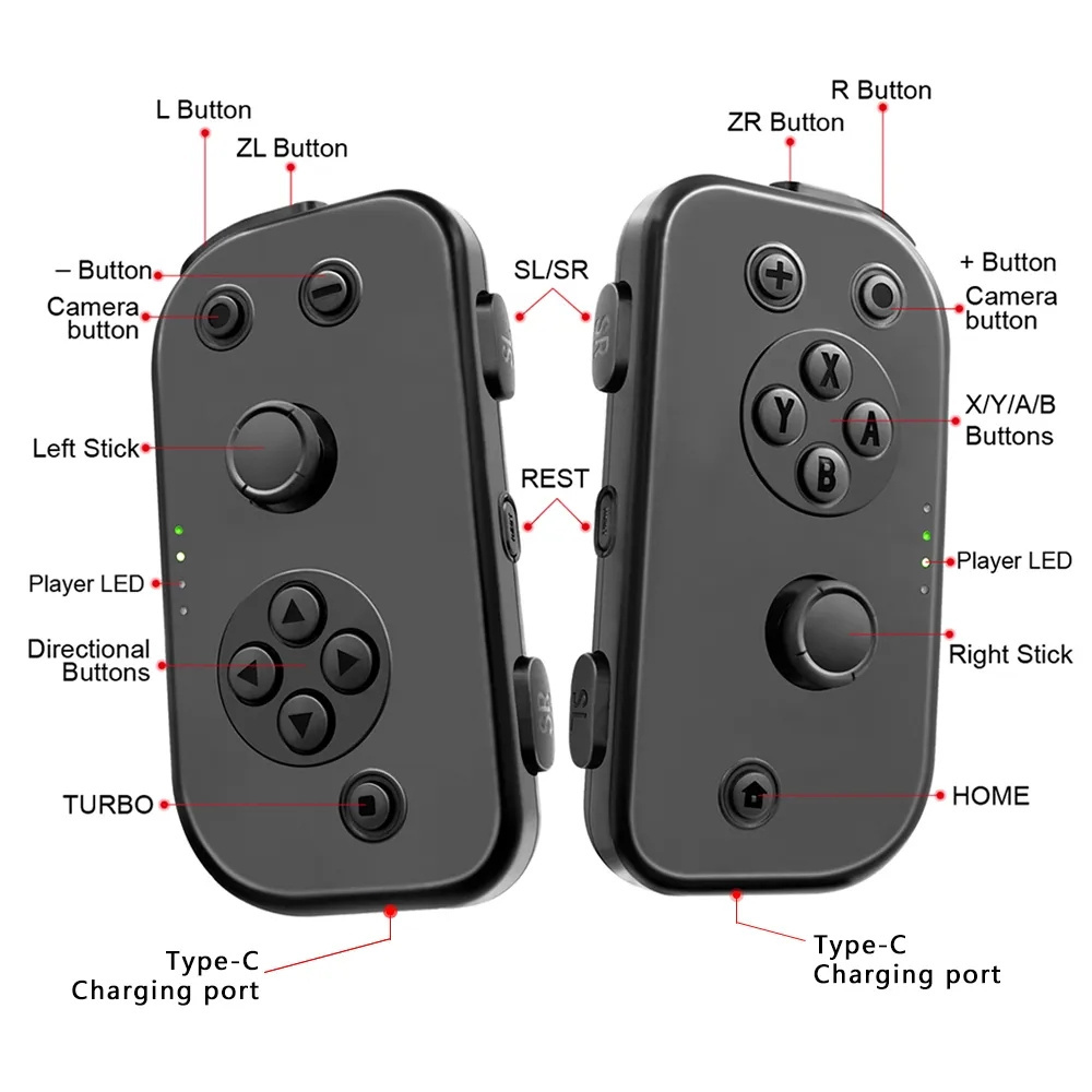 Latest  Gamepad For  Nitendo Ns Pro Switch Wireless Game Controller joy-pad para Nintendo Switch