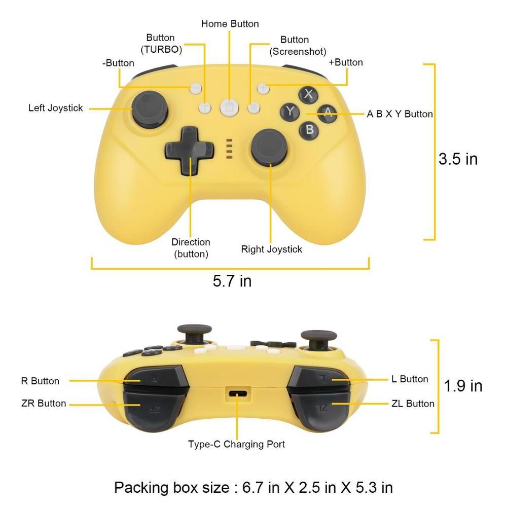 Hot New Wireless Blue tooth Controller for Nintendo Switch,Switch Lite with Turbo,Gyro Axis and Dual Vibration