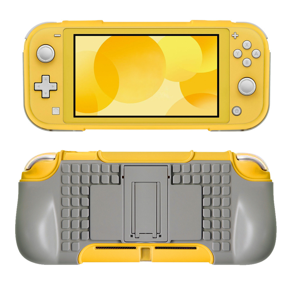 Ergonomic Portable Protective TPU Case With Grip&Stand For Nintendo Switch Lite Console