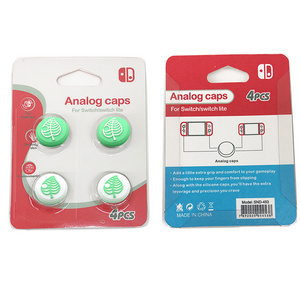 New 4PCS Silicone Thumb Grip Caps Cover Ergonomic Joystick Cap Analog Thumb Stick Caps for Nintendo Switch Joy Con