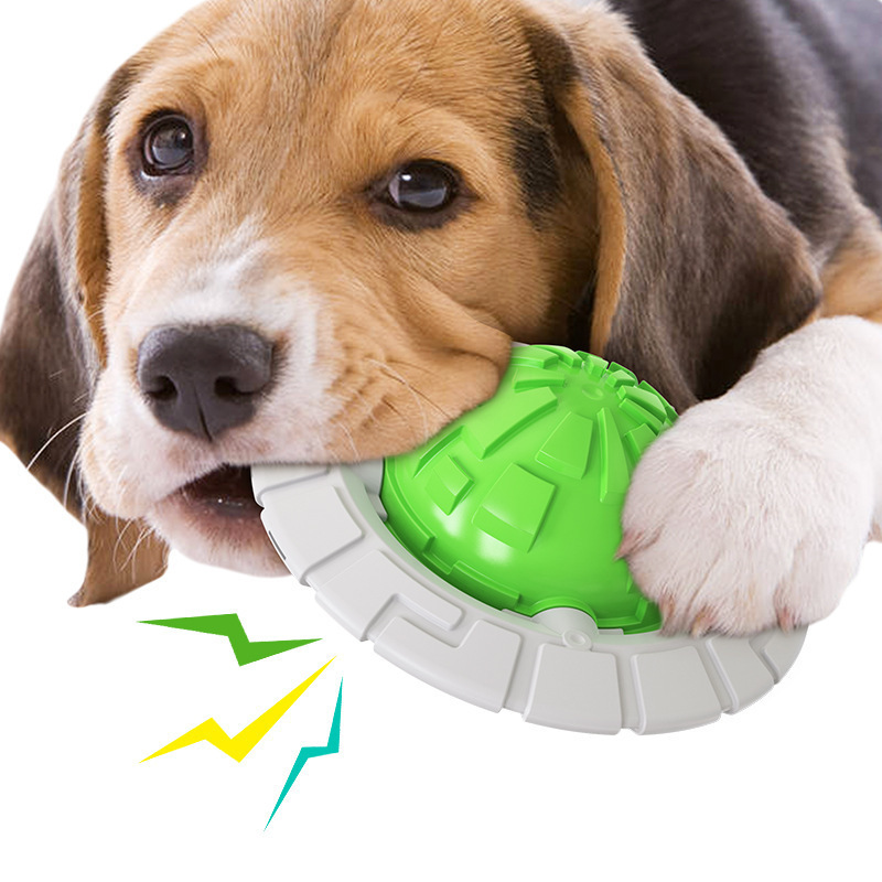 New design TPR teeth cleaning dog chew toy Long-Lasting Indestructible Dog Toys dog flying toy