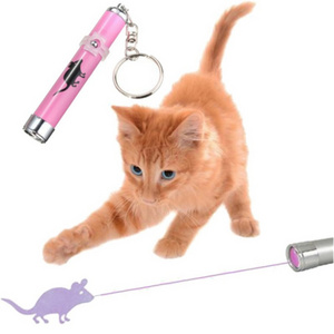 Pet cat toy laser pointer light interactive stocked cat laser light