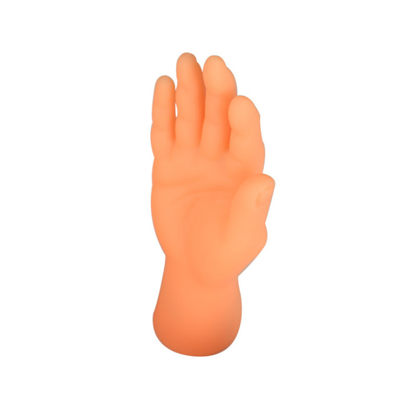 TIK Tok Rubber Mini Cute Massage Tool Left Right Cat Teasing Finger Hands Puppets Toy Tiny Hands