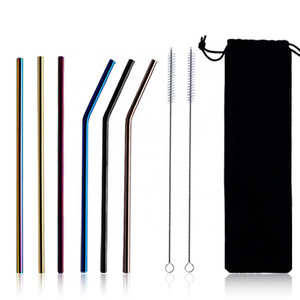 Eco Friendly Reusable Metal 304 Stainless Steel Drinking Straw