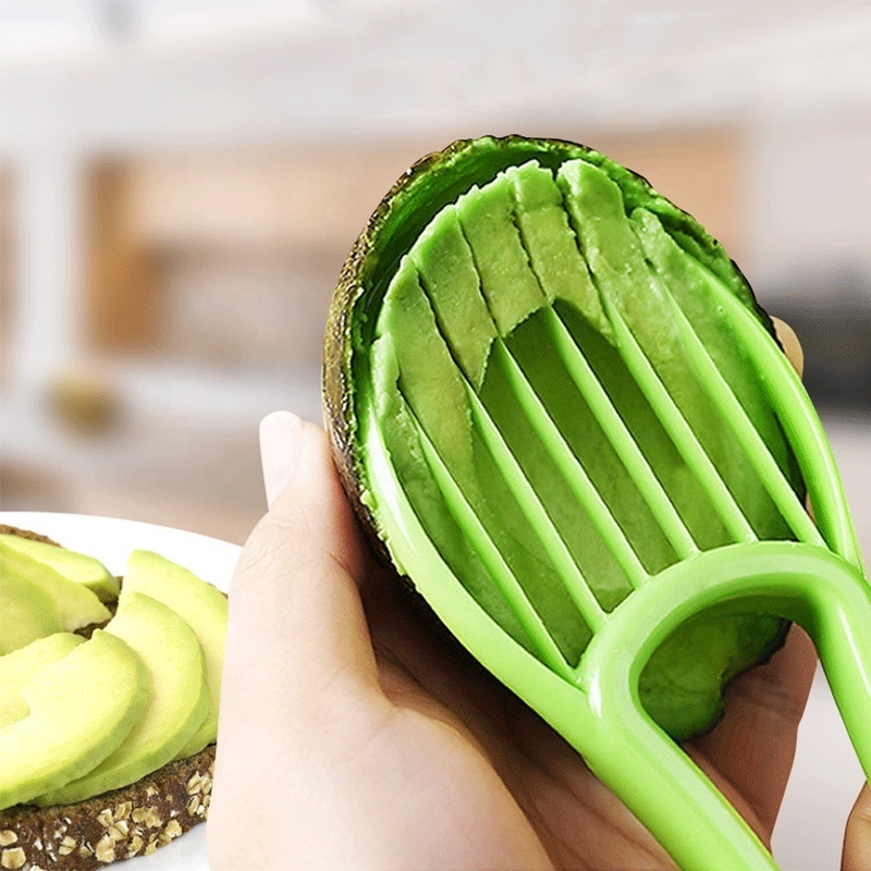 Kitchen Multifunctional Fruit Tool Avocado Peeler 3 in 1 Avocado Slicer