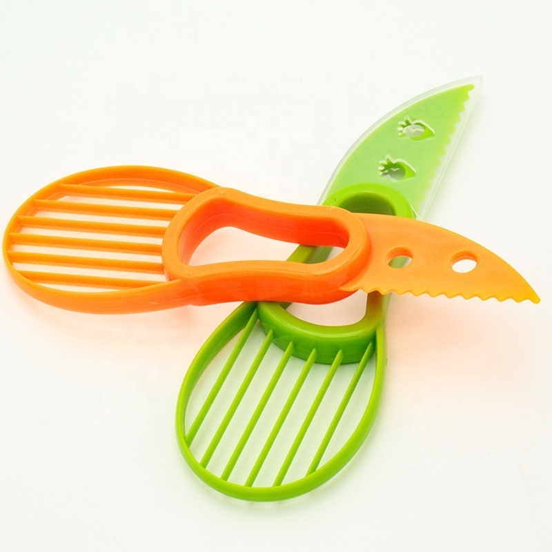 Kitchen Multifunctional Fruit Tool Avocado Peeler 3 in 1 Avocado Slicer