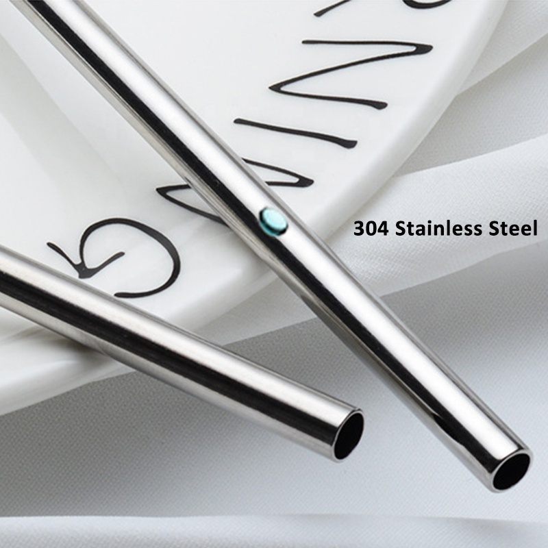 Eco Friendly Reusable Metal 304 Stainless Steel Drinking Straw