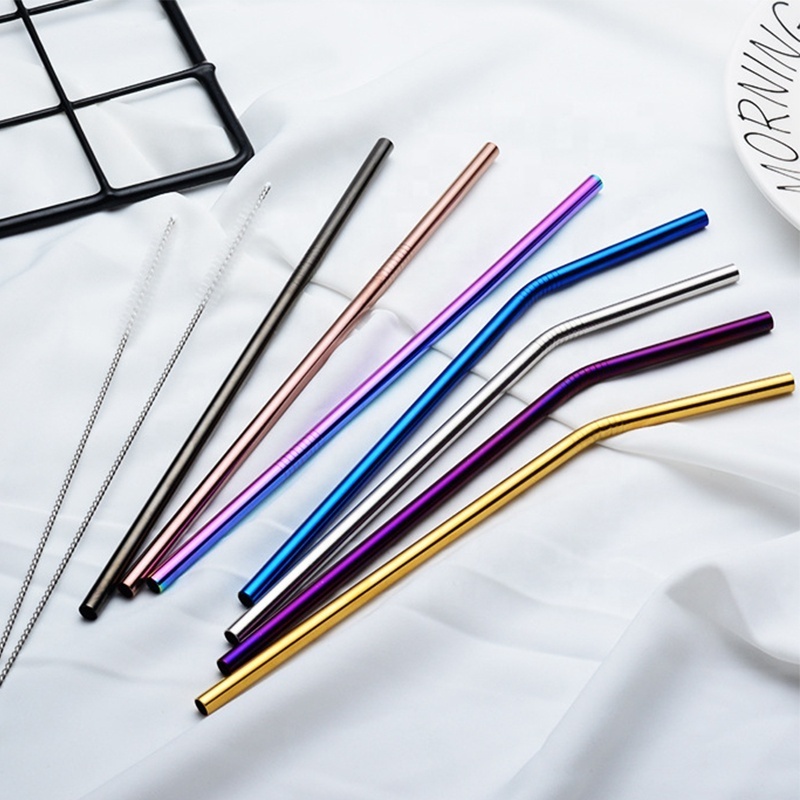 Eco Friendly Reusable Metal 304 Stainless Steel Drinking Straw