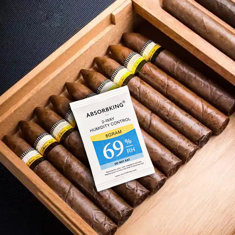 Absorb king 8 gram RH 69% for cigar pharmaceuticals high-efficiency 2 Way Humidity Control Pack