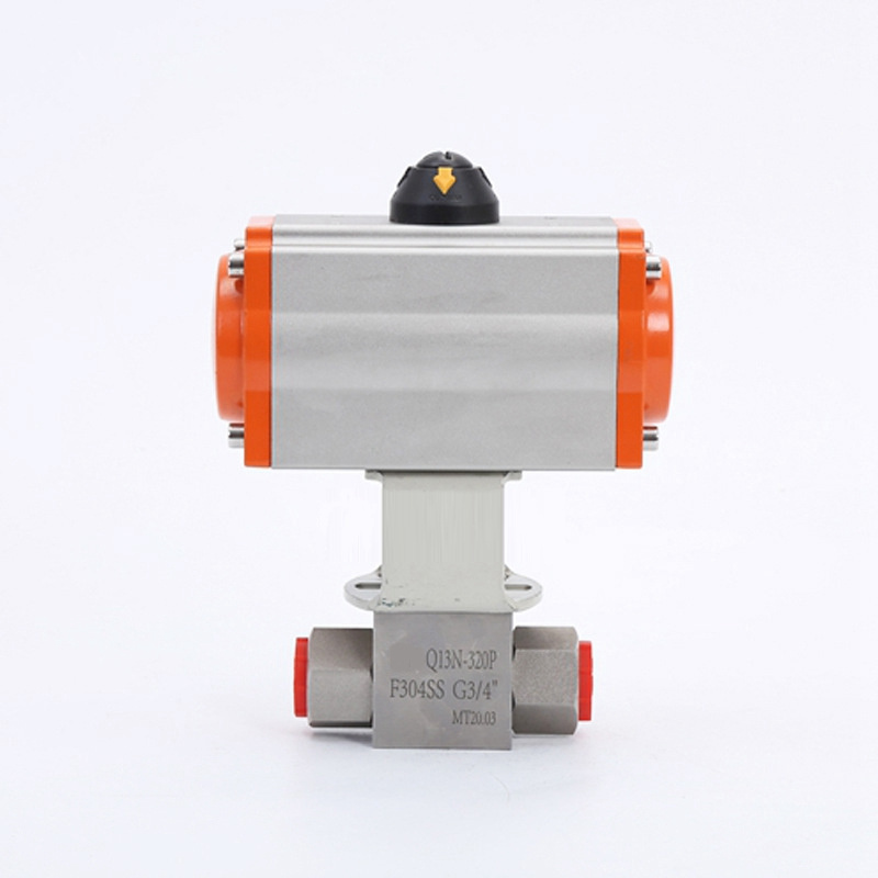 1 1/4 inch 40Mpa Forged Stainless Steel 304 5000 PSI High Pressure Hydraulic NPT thread pneumatic actuator Ball Valve