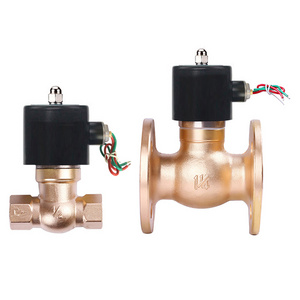 ZQDF 10bar 2inch solenoid valve stainless steel 304 flange 12Vdc normally close 2 way water Solenoid Valve