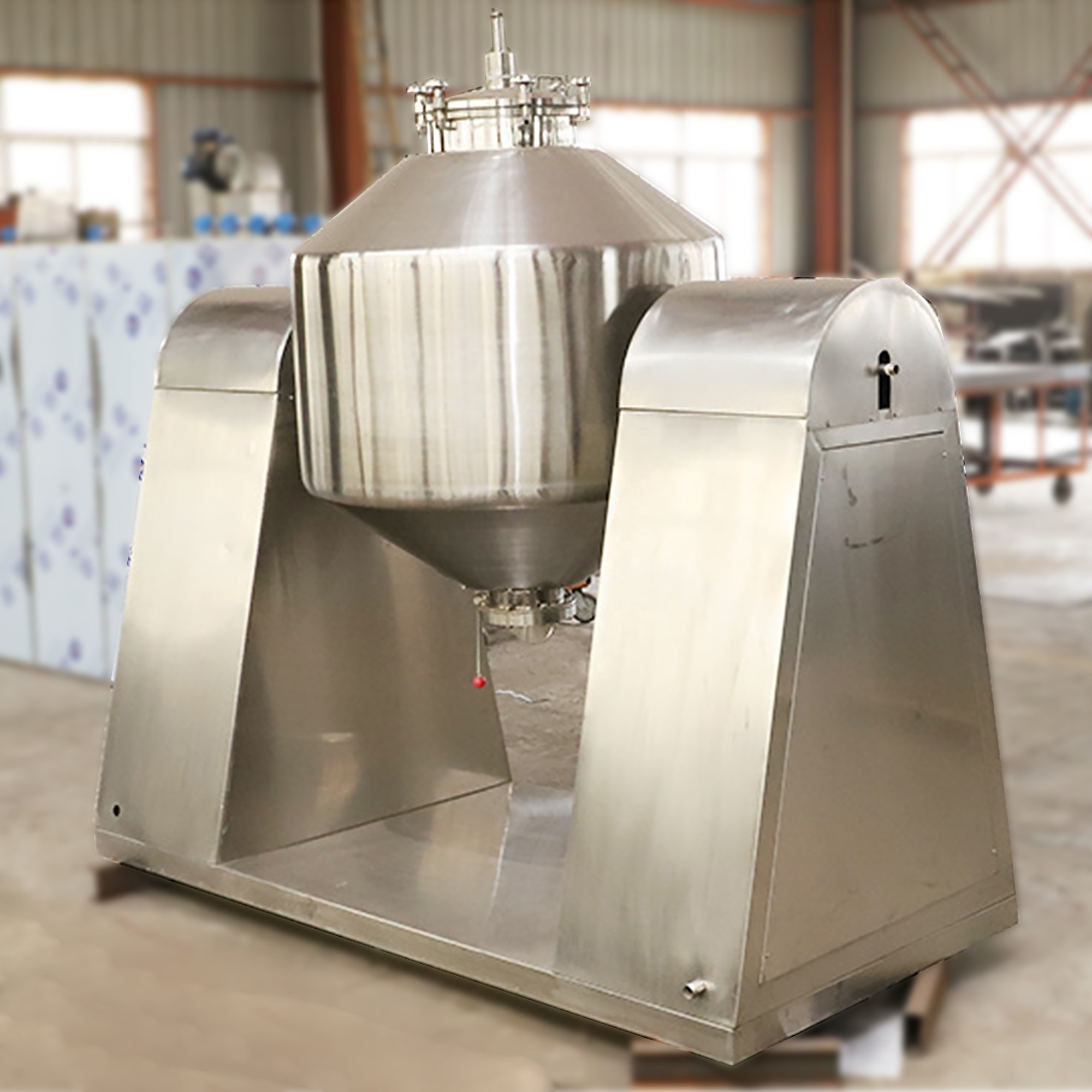 Double Cone Rotary Vacuum Dryer Industrial Powder Mixing Machine Model W Double Cone Mixer Cone mixer