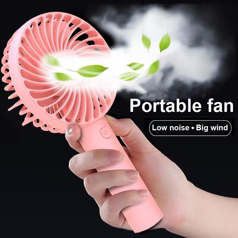 Good Selling Three Mini Cooler table Fan Battery Handheld portable Fans Outdoor Rechargeable Hand desk Fan