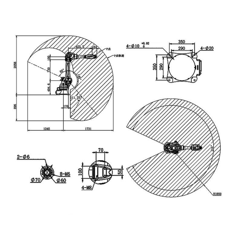 supplier indoor wood furniture painting robot arm spray machine for kitchen cabinets drywall door