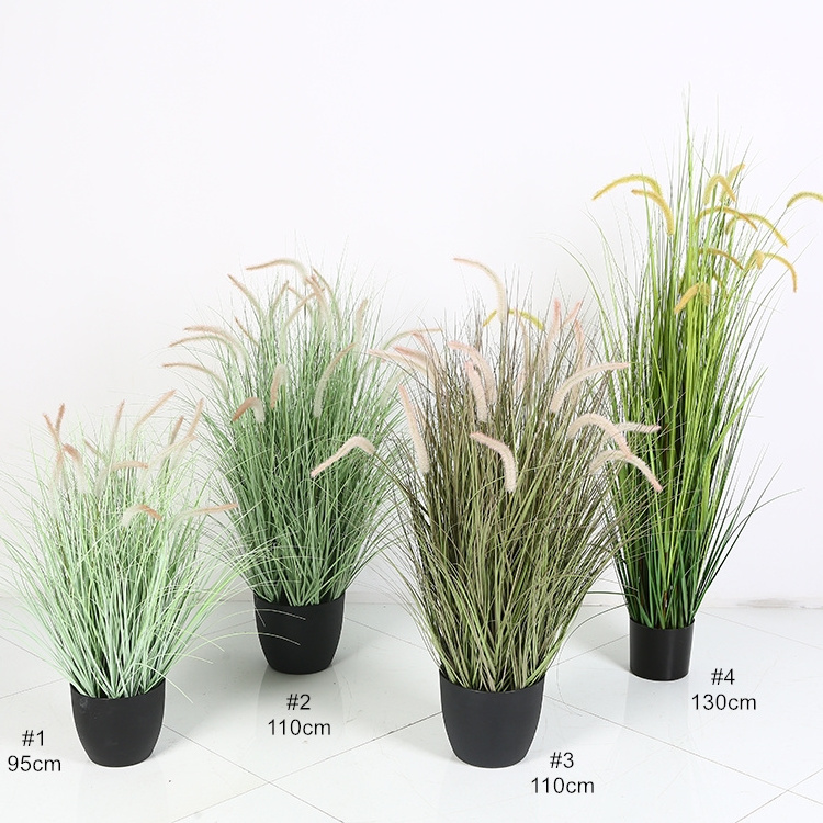 Wholesale plant Garden design Artificial Reed Grass Artificial plant  Bonsai Onion Grass for decoration