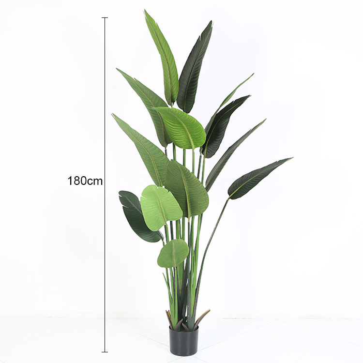 Plastic bonsai tree artificial potted plant artificial banana tree for home decoration