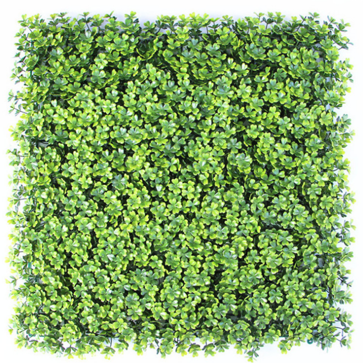 Artificial plastic creeper boxwood hedge moss grass indoor plant vertical panels leaves green wall system for decoration