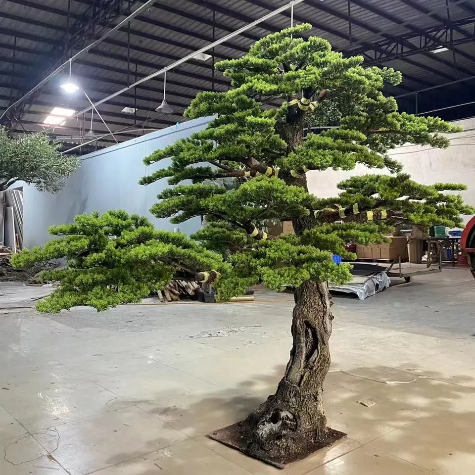 Factory Direct Sales Custom 2m 3m High Quality Plants Indoor Bonsai Cedar Trees Artificial Pine Tree For Home Indoor Decoration