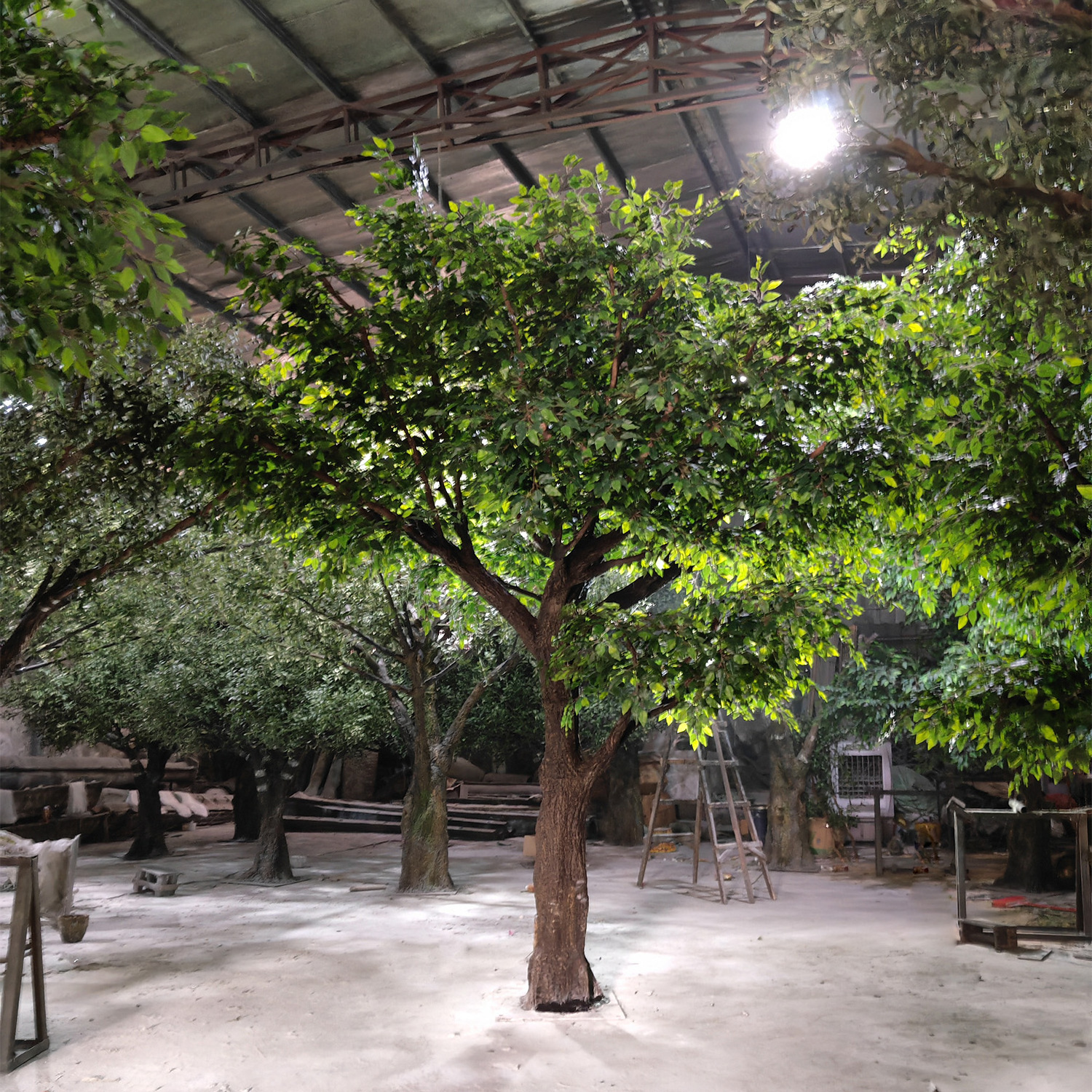 Factory Price Custom Cheap Large Green Ficus Tree Look Natural Fake Olive Tree Artificial Big Banyan Tree For Indoor Home Hotel