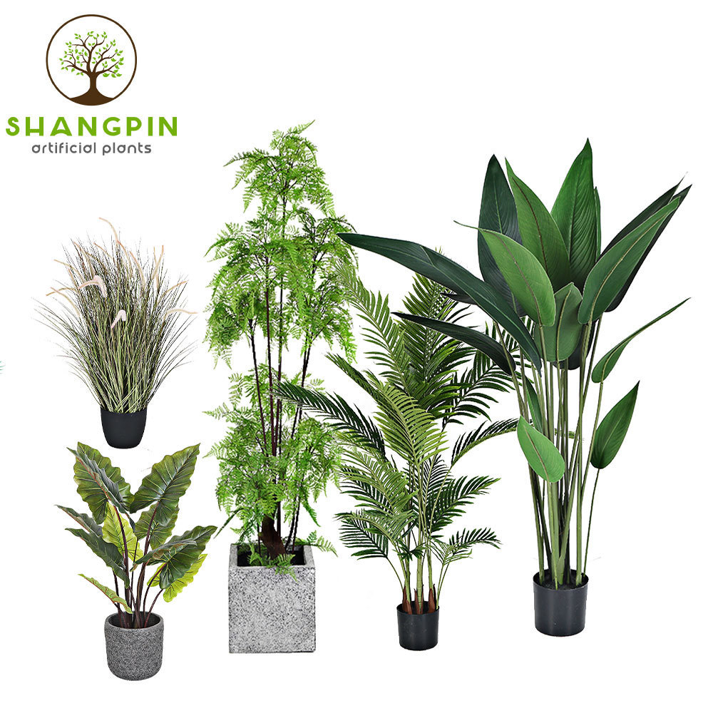 Potted Evergreen Artificial Bonsai Trees 210Cm Traveler Banana Tree Artificial Banana Tree