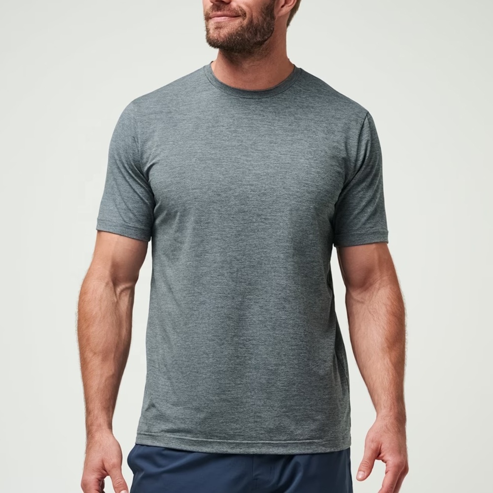 Custom Logo Men Active Dry t-shirt Size Blank Plain T-Shirt Sport Tshirt Short Sleeve Polyester Spandex Sweat Activated T Shirt