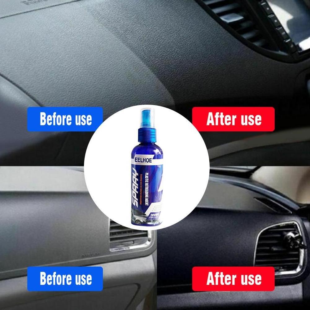 100ml Plastic Parts Retreading Agent Wax Auto Interior Renovated Wax Coating Car refurbishment Gloss Cleaner Polish High Auto