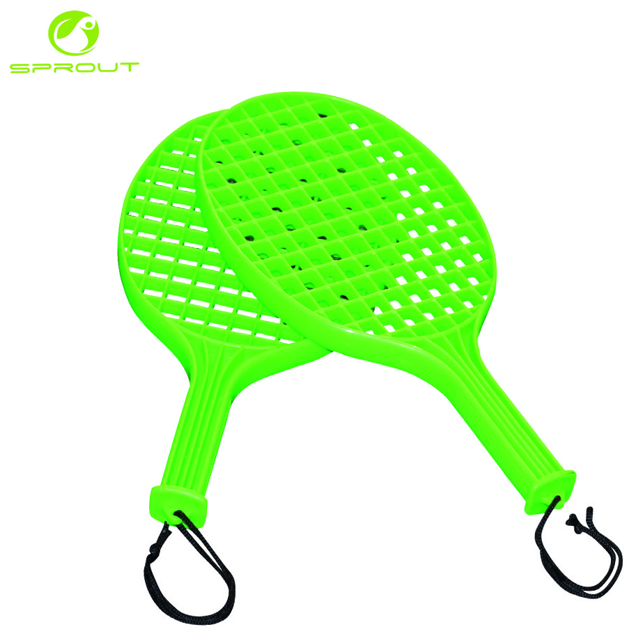 Swing ball and plastic rackets high quality tennis training base for beginner plastic tennis trainer set