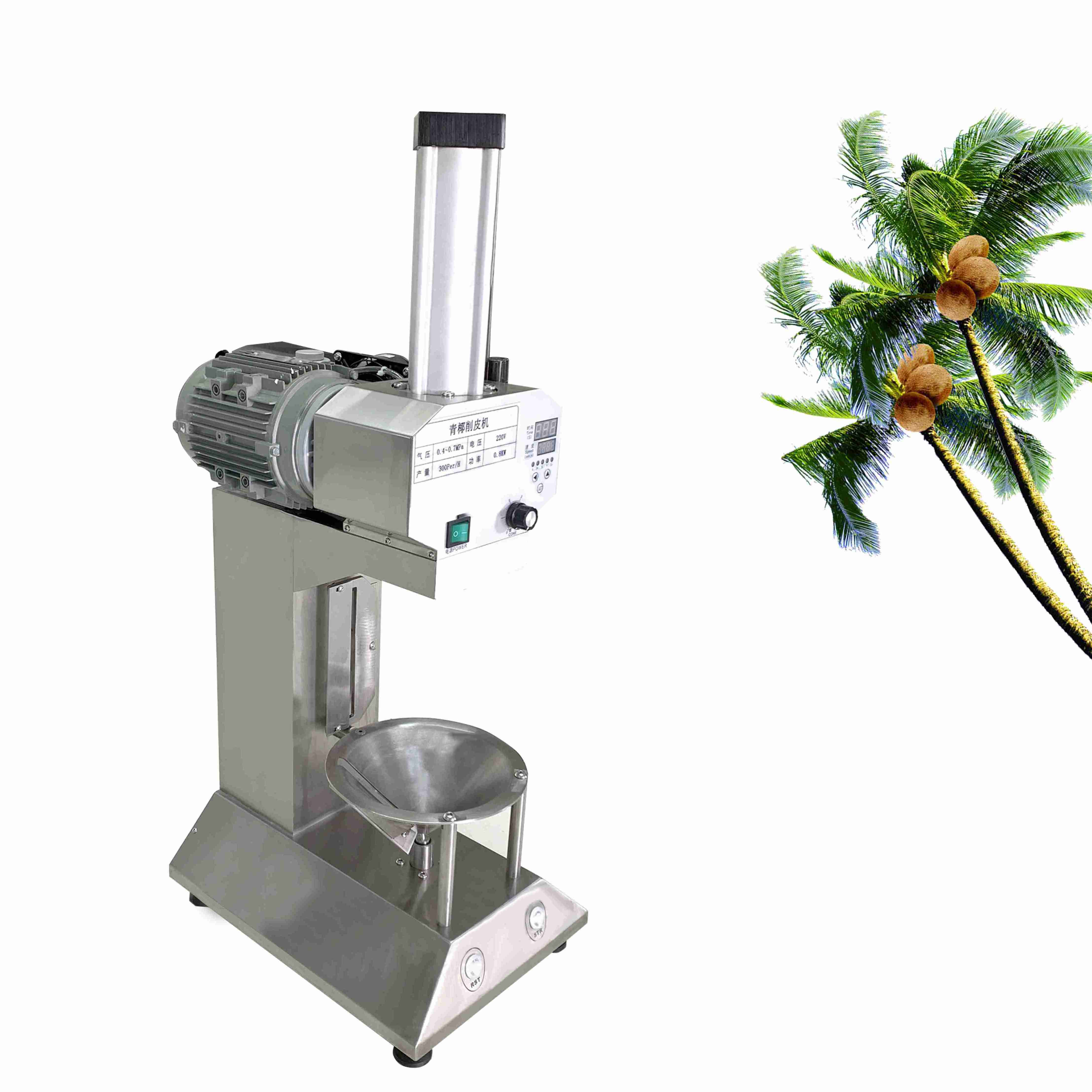 Automatic Green Coconut Peeling Machine / Young Green Coconut Skin Scraper Machine / Green Coconut Trimming Peeling Machine