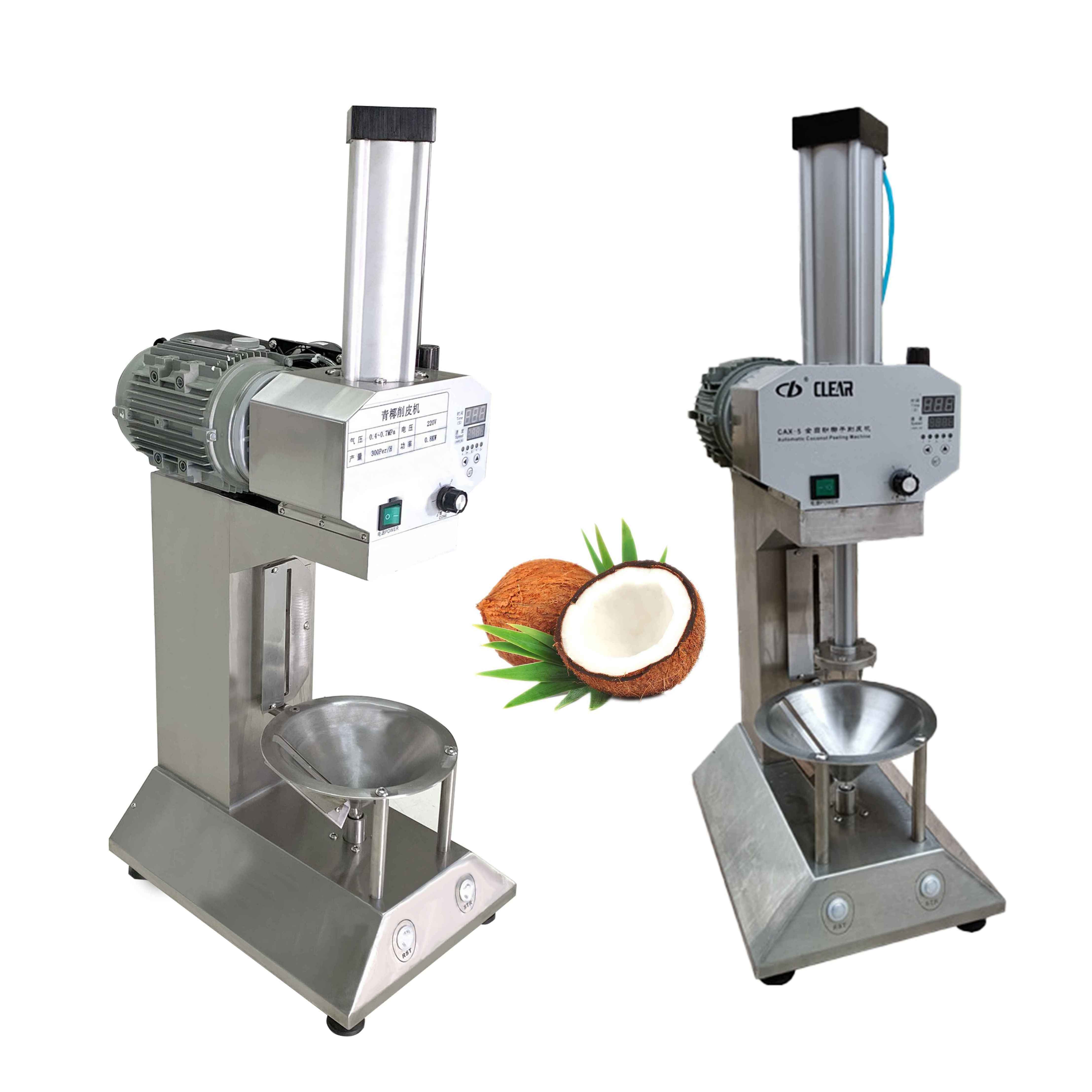 Automatic Green Coconut Peeling Machine / Young Green Coconut Skin Scraper Machine / Green Coconut Trimming Peeling Machine