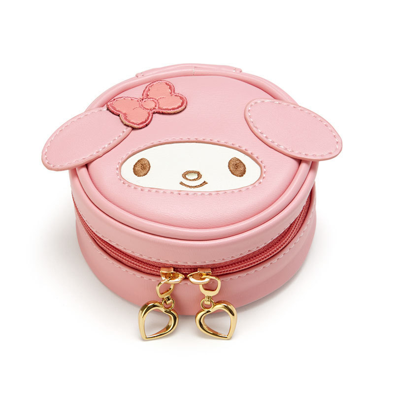 New Cinnamon dog Cuomo Mi Melody cute round storage jewelry box earphone bag pudding dog coin purse