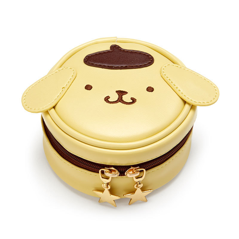 New Cinnamon dog Cuomo Mi Melody cute round storage jewelry box earphone bag pudding dog coin purse