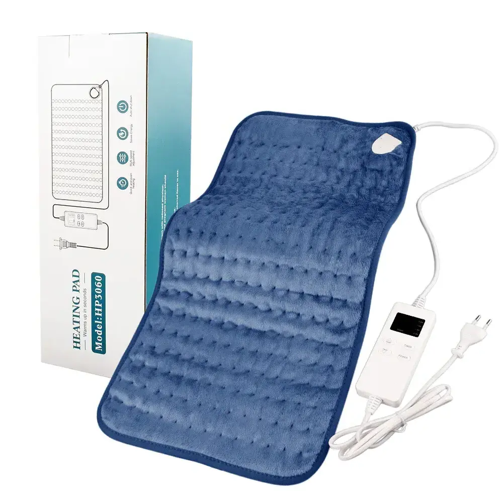 Electric Heating Pad for Pain Relief Period Cramp Back Timer Heated Blanket Massager Heater Shoulder Winter Hand Warmer