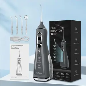 Portable Water Flosser Dental Oral Irrigator Pick 5 Modes Rotated Jet For Cleaning Teeth Thread Floss Mouth Washing Machine