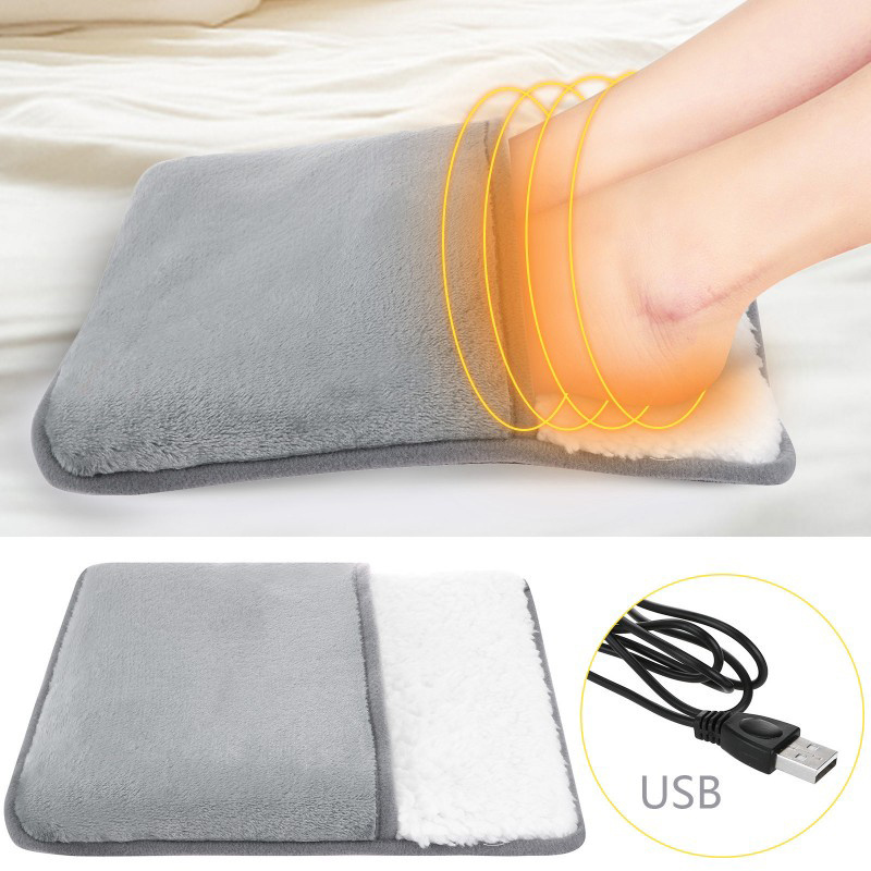 Warm Slippers Feet Warm Slippers Heating Glove USB Electric Heating Pad Winter Hand Foot Warmer Washable Household Foot Warmer