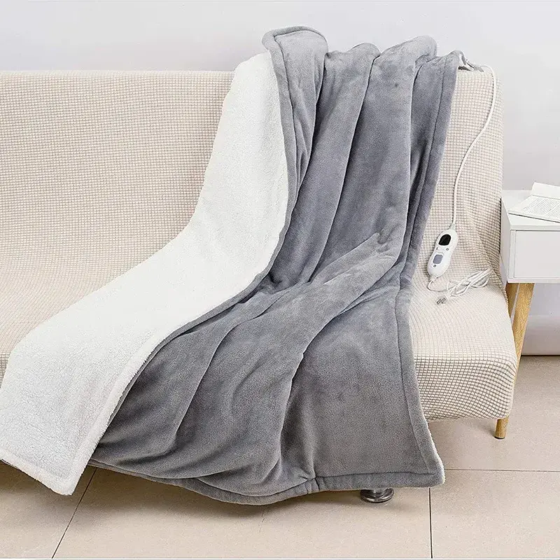 Electric Blanket 110V/220V Thicker Heater Timing Function Winter Body Warmer Shawl Knee Heating Blanket Washable Heating Pad