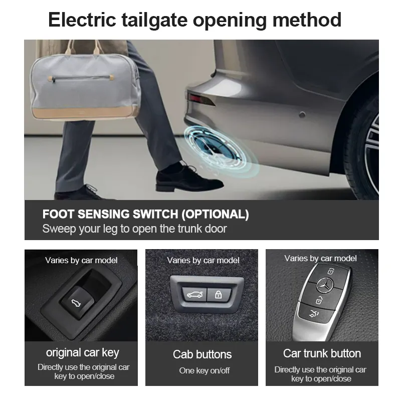 Remote Control Smart Electric Trunk with Kick Sensor for Volkswagen T-Cross 2024 Power Tailgate