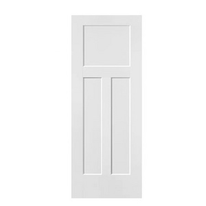 3 Panel Bedroom Doors with Lock Dike American Wood Panel Door Customized Security Fully Finished White Interior Doors