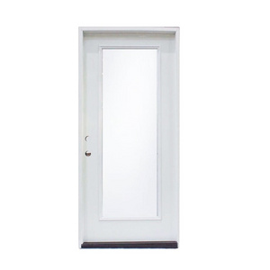 Full Lite Decorative Glass Inserted Utility Steel Door Full Lite Glass Inserted Front Steel Door  Full Lite Wrought Iron Door