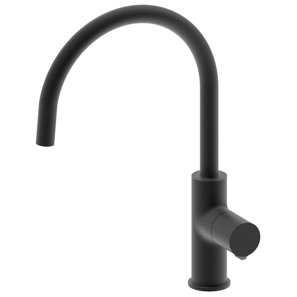 S304 Single Handle Kitchen Stainless Steel Matte Black Drinking Water Faucet Single Handle Hot and Cold Brass Faucet