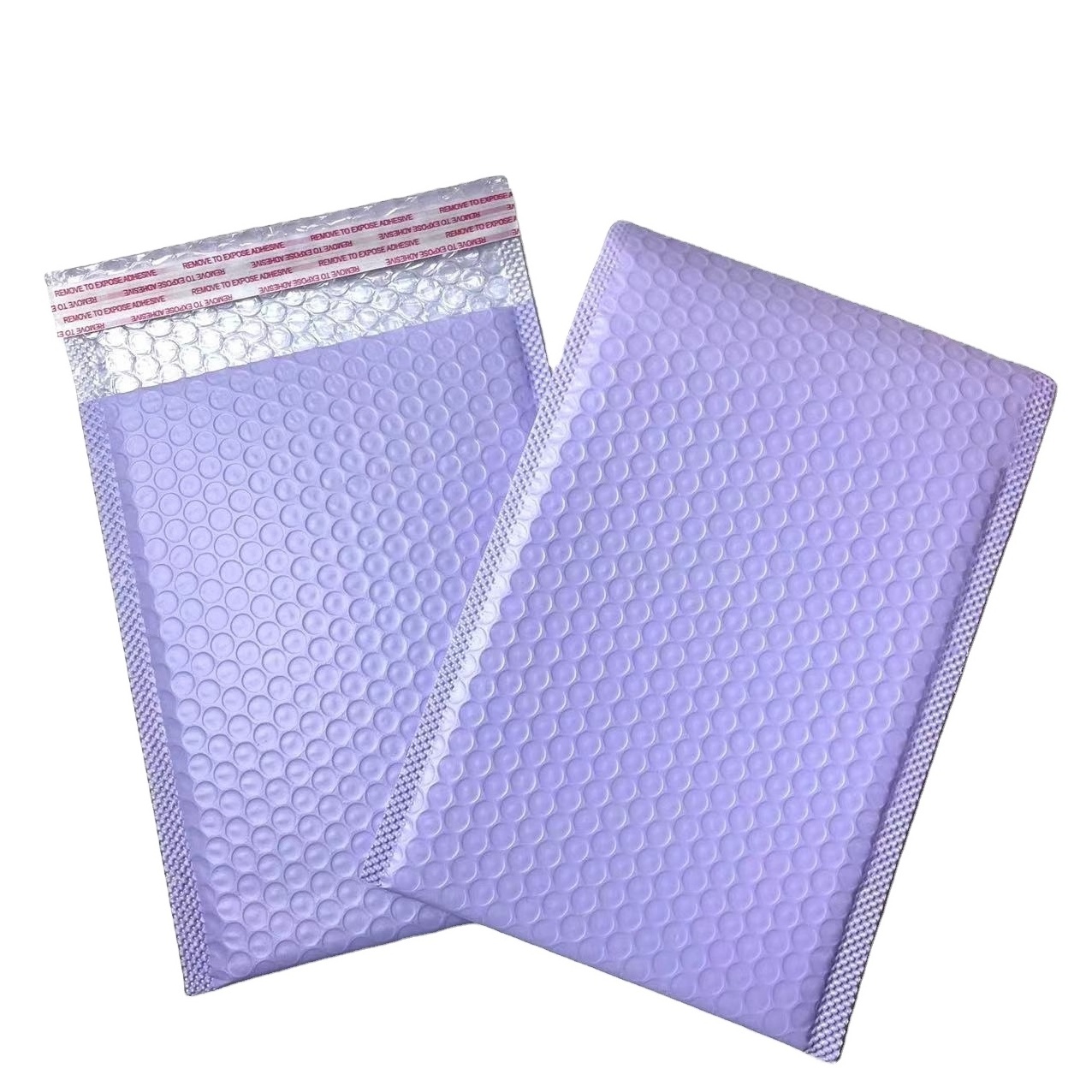 Various Stock Sizes Colorful Printing Eco Bubble Mailers Wholesale Purple Green Pink Plastic Bubble Bags Packing Envelopes