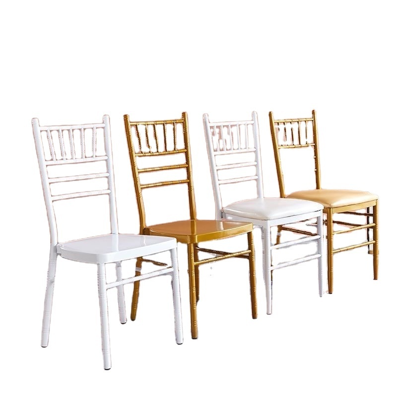 Cheap Luxury Modern Gold Painted Plastic Dining Chair High Back Stackable Plastic Chair For Wedding