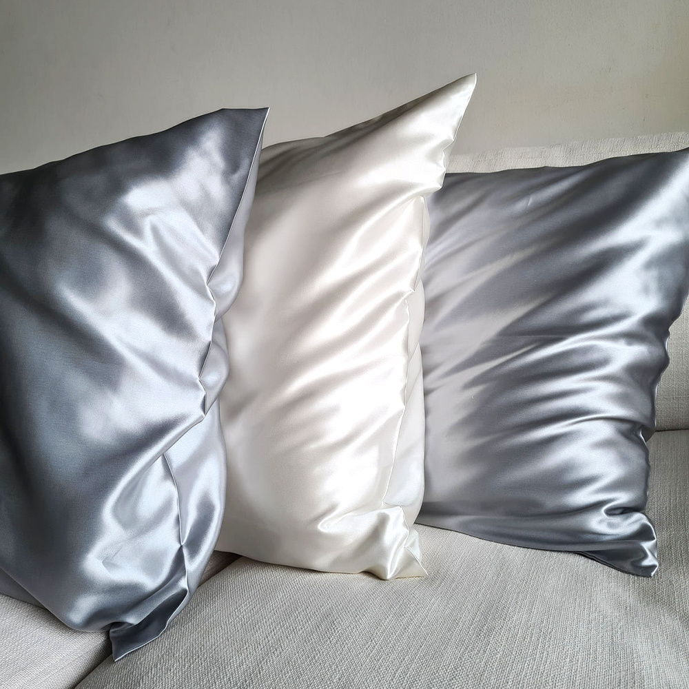 wholesale custom Grade 6A 100% silk satin pillow case mulberry silk pillowcase Oeko-tex charmeuse silk pillow case