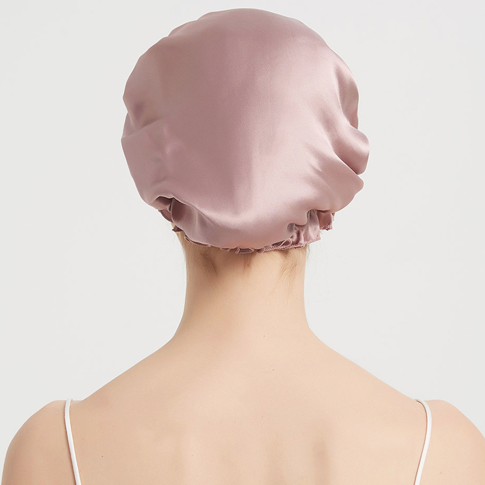 customized silk bonnet with custom logo designer hair bonnet 100% Mulberry silk hair cover turban