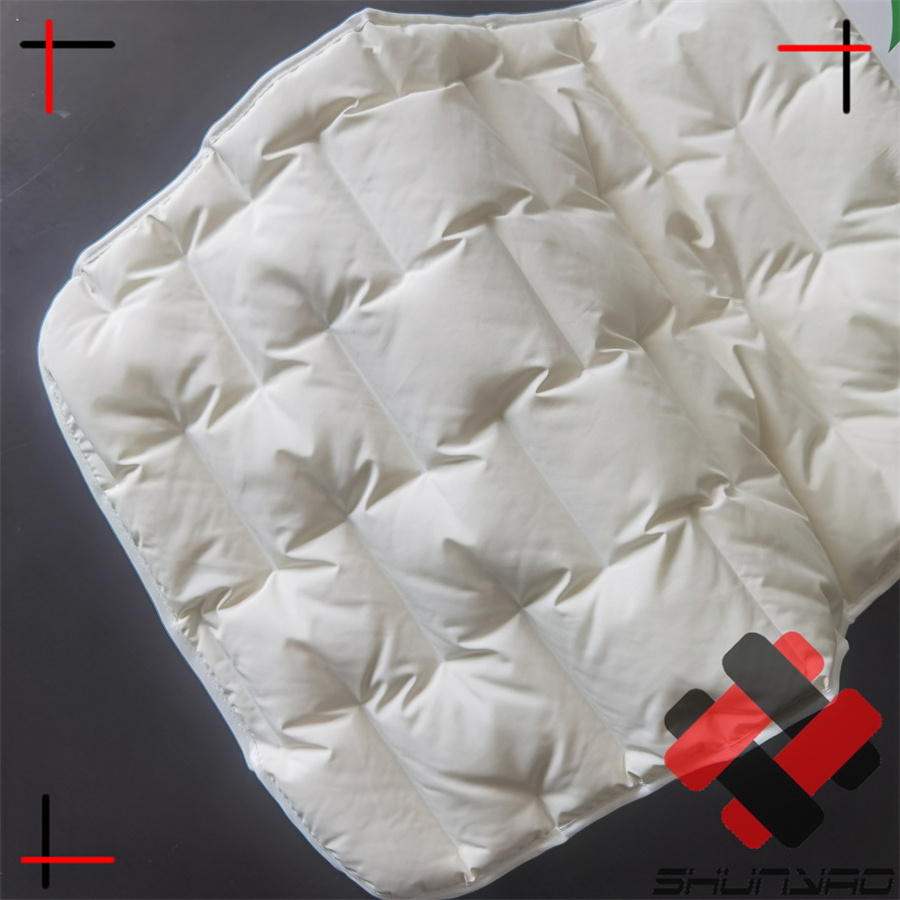 polyester pongee weaving two layer direct filling down proof channel fabric for down jacket