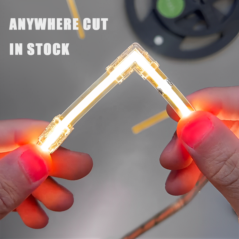 New arrival anywhere cut dc 12V cob led strip light 8mm wide In stock 10w 12w 90Ra 3000K 4000K 6000K white color with 400 leds/m