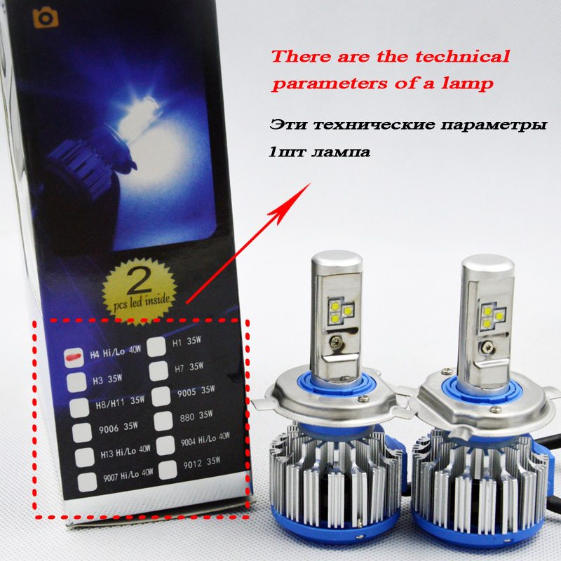 2022 New design Turbo T1 LED Canbus H7 H4 LED Headlight Bulbs for All Car