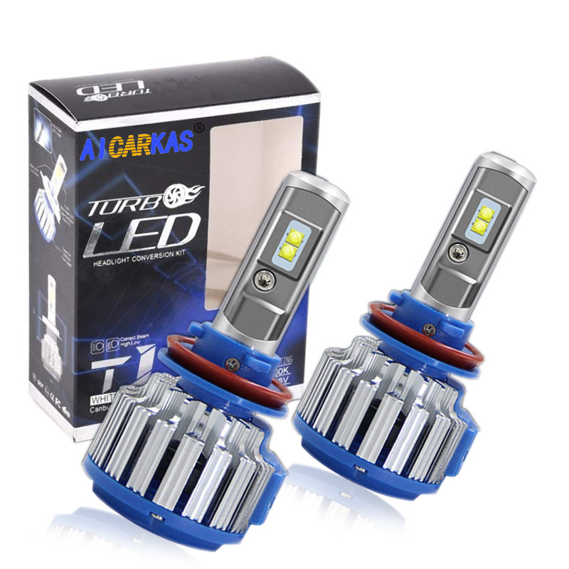 2022 New design Turbo T1 LED Canbus H7 H4 LED Headlight Bulbs for All Car