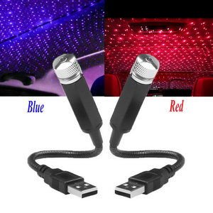 Double color USB Led lights Starry Sky Projector Lamp Accessories Interior Decorative ambient lighting Star Light for car