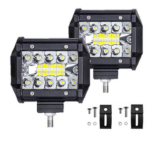 4 Inch Auto Lighting System Triple Row Combo 20W LED Work Light For Car